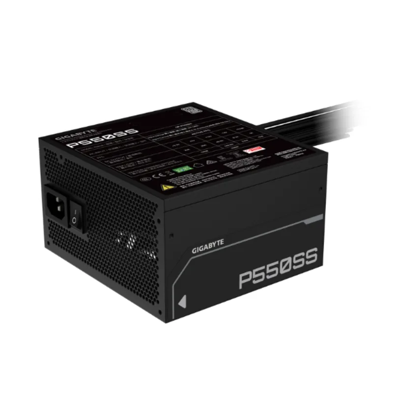 Fuente Gigabyte 550W 80 Plus Silver ATX 3.1 Black