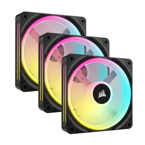 Fan Cooler Corsair iCUE LINK QX120 RGB 120mm Magnetic Dome Black Pack