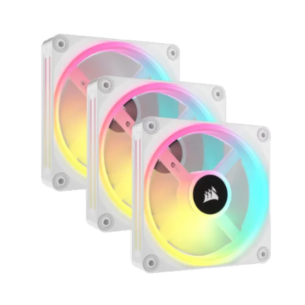 Fan Cooler Corsair iCUE LINK QX120 RGB 120mm Magnetic Dome White Pack