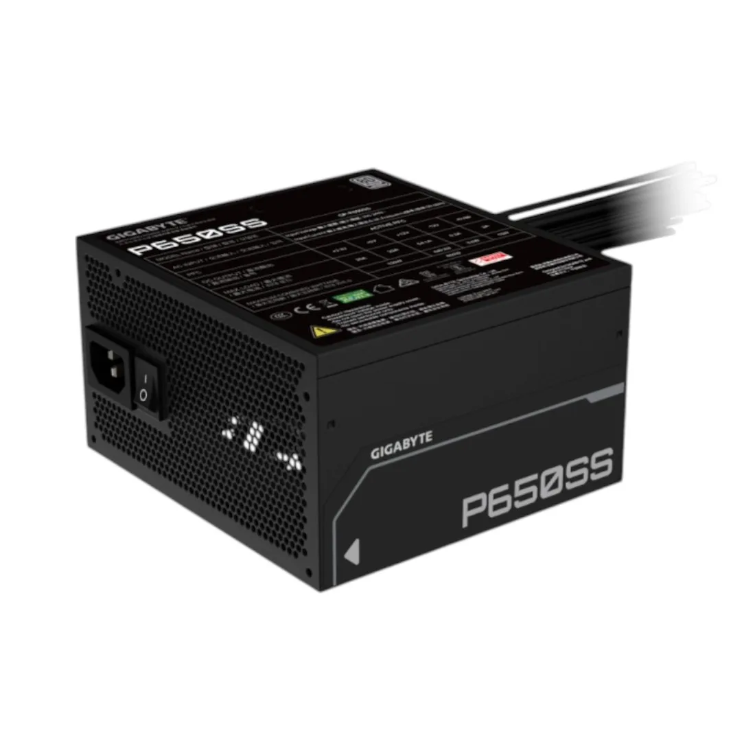 Fuente Gigabyte 650W 80 Plus Silver ATX 3.1 Black