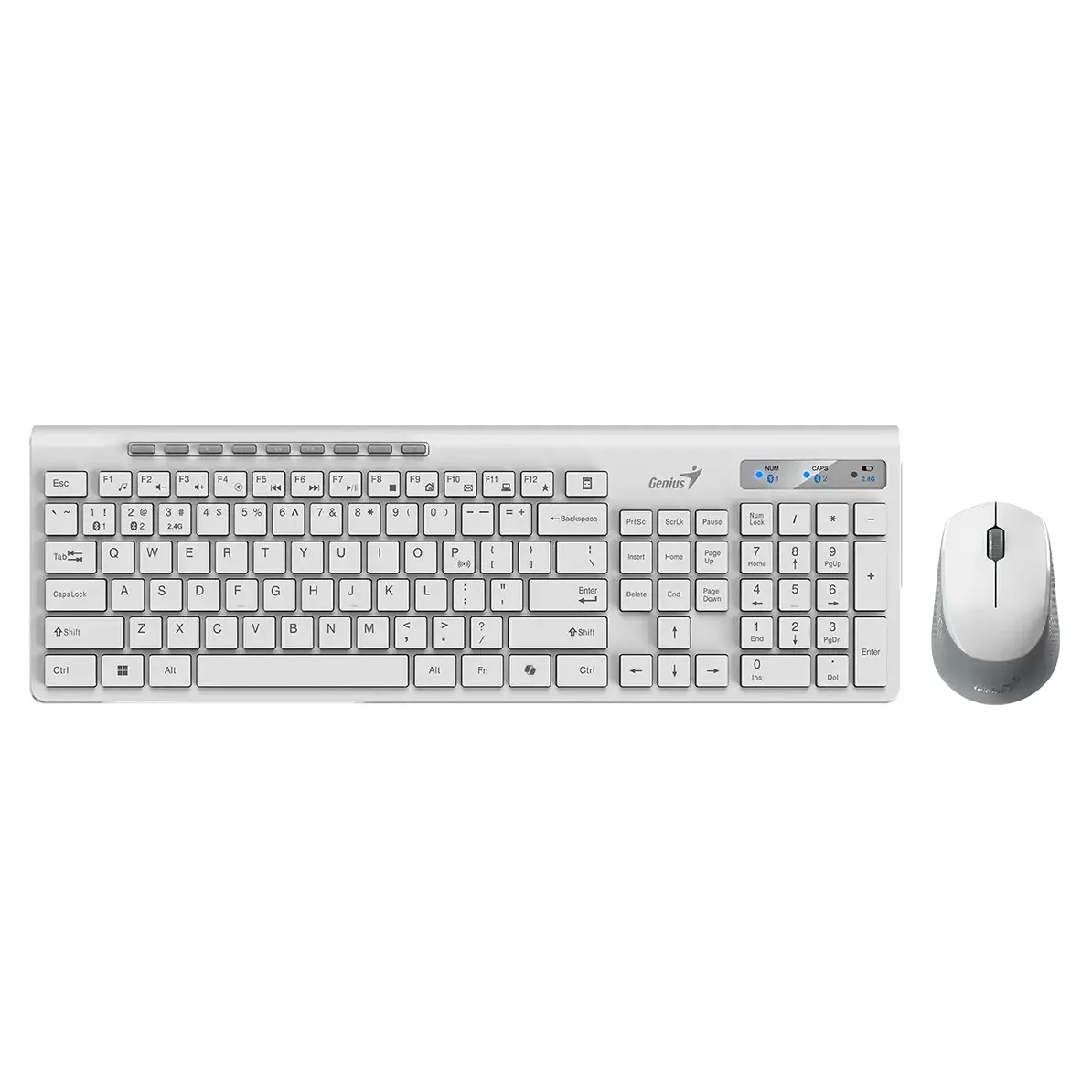 Teclado + Mouse Genius SlimStar 8230,AI,White,SP,BT+2.4GHz