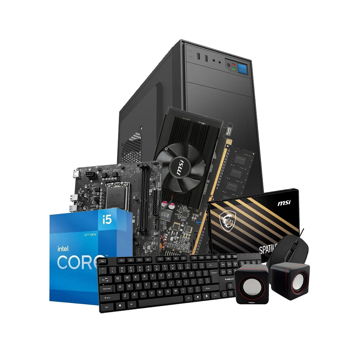 Sistemas Pc Kelyx Intel Core i5-12400F 8G SSD 480Gb GT 710 (MSI)