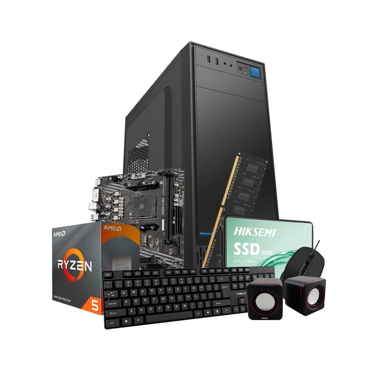 Sistemas Pc Kelyx AMD Ryzen 5-3400G 8G SSD 480Gb (MSI)