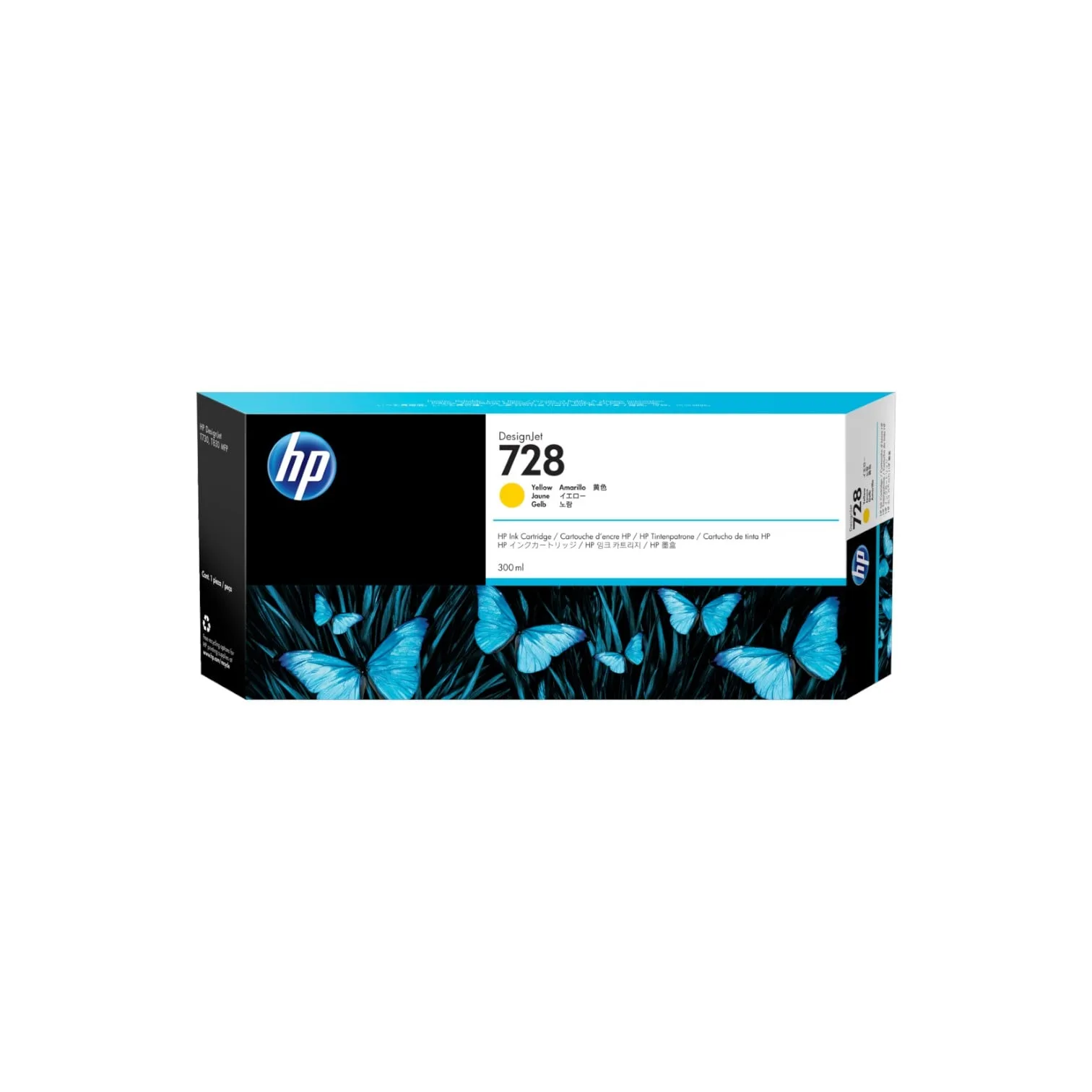 F9K15A HP 728 300-ml Yellow Ink Cartridge