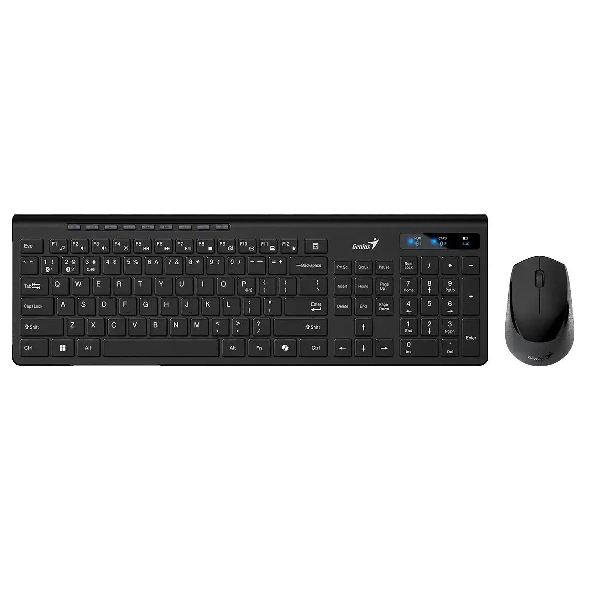 Teclado + Mouse Genius SlimStar 8230,AI,Black,SP,BT+2.4GHz