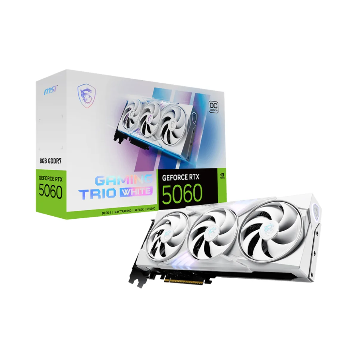 VGA MSI GeForce RTX 5060 8G gaming trio oc white