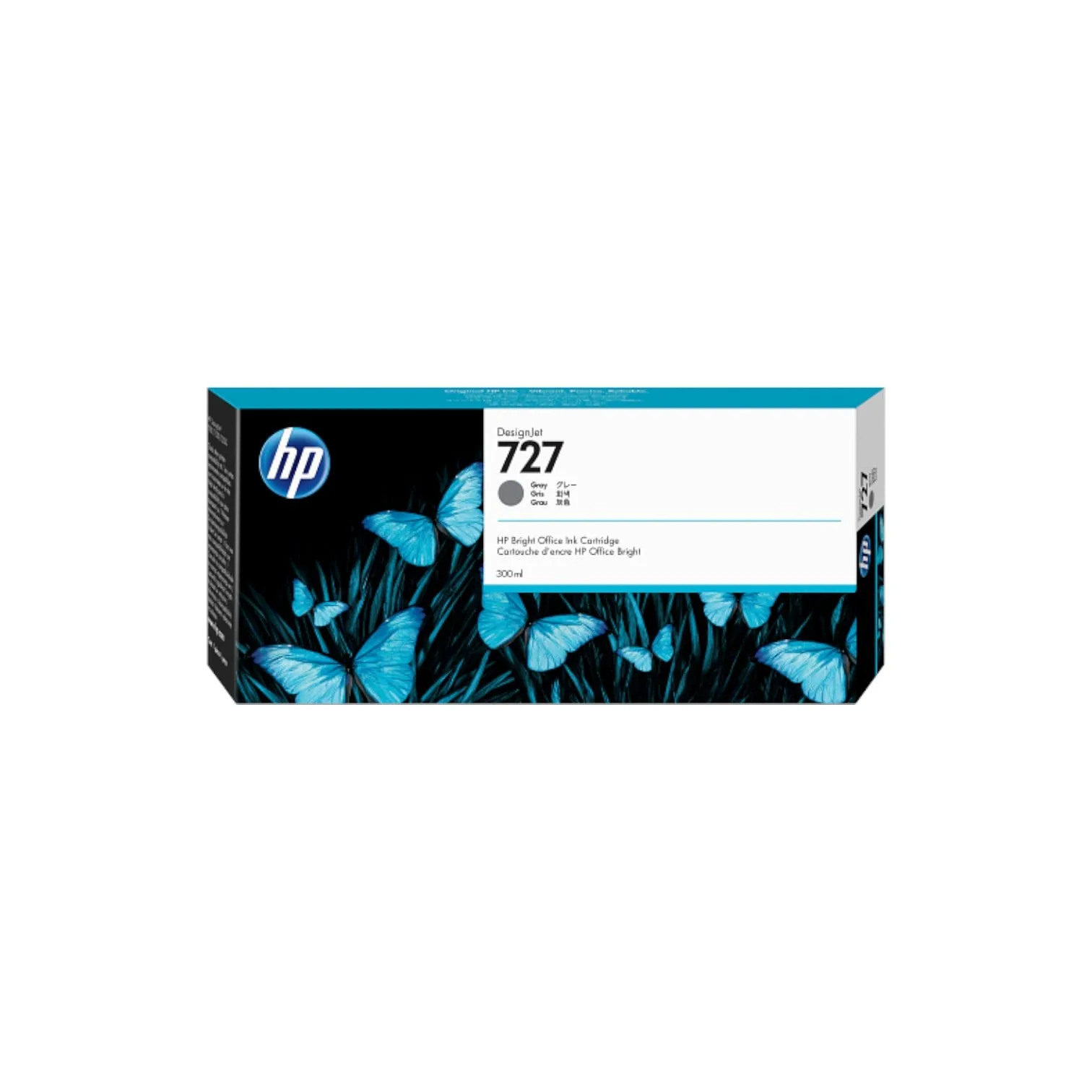 F9J80A HP 727 300-ml Gray Ink Cartridge