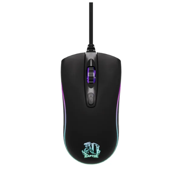 Mouse Gamer Raptor Storm Grip 4 botones 3600dpi 7 colores