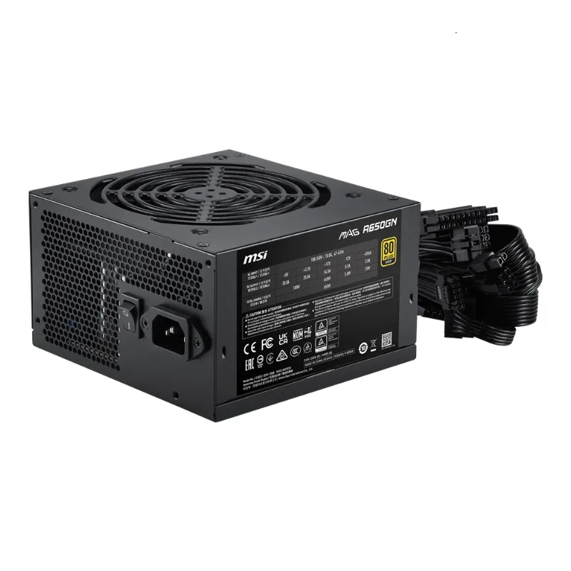 Fuente MSI MAG A650GN 650W 80 Plus Gold