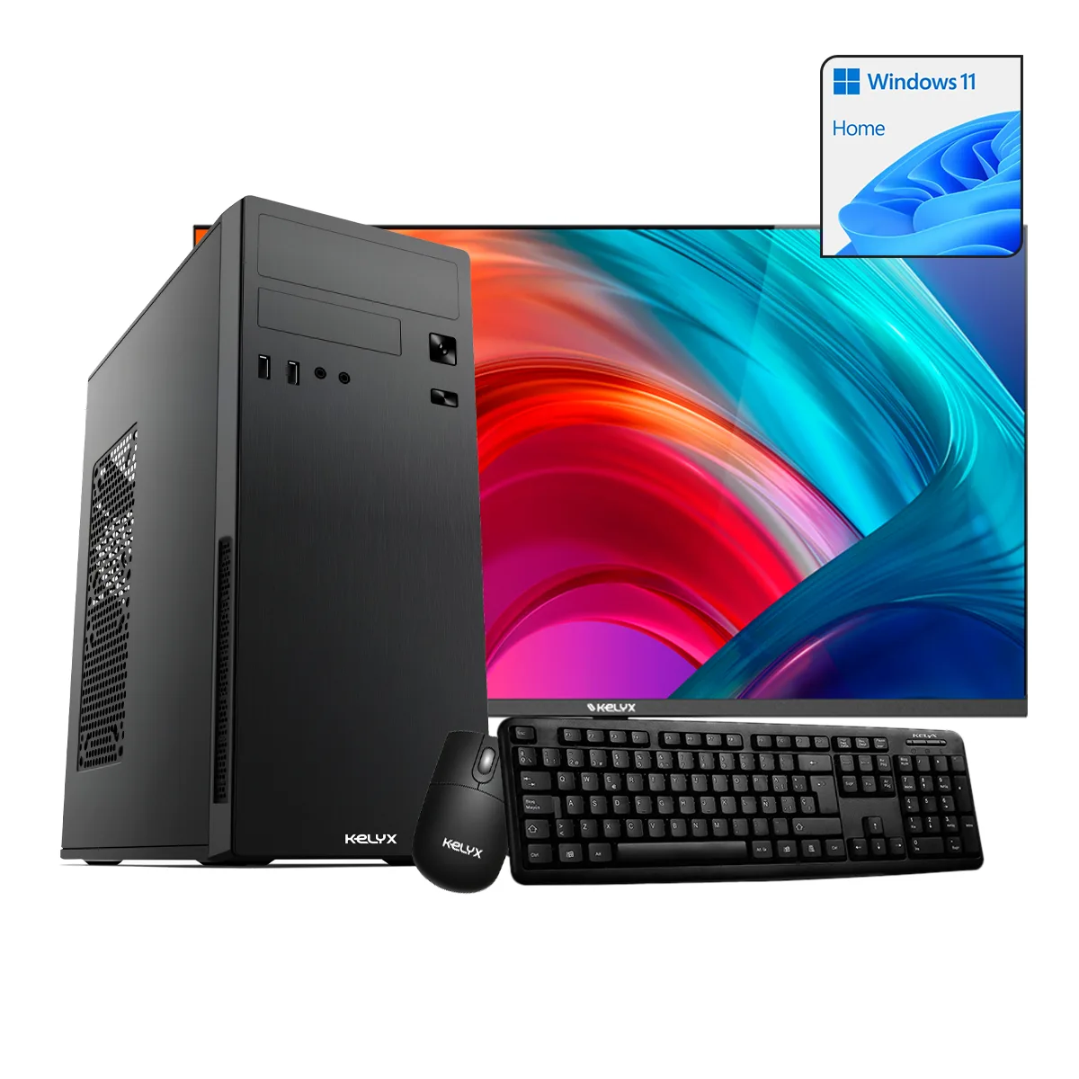 Sist. Kelyx AMD Ryzen 5-5600GT 16G M.2 512G Win 11H + Monitor 24"
