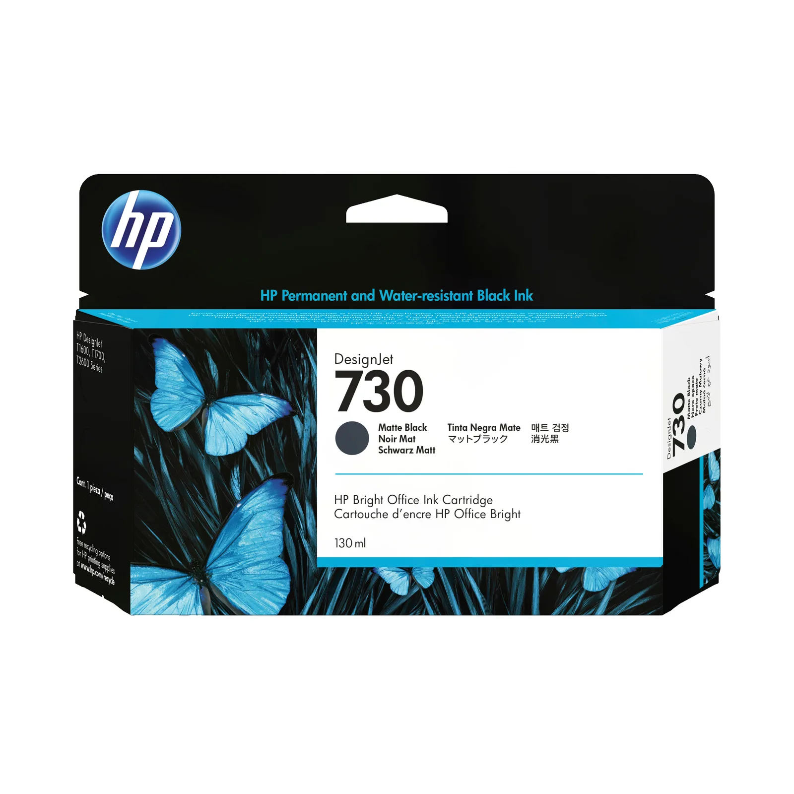 P2V65A HP 730 130-ml Matte Black Ink