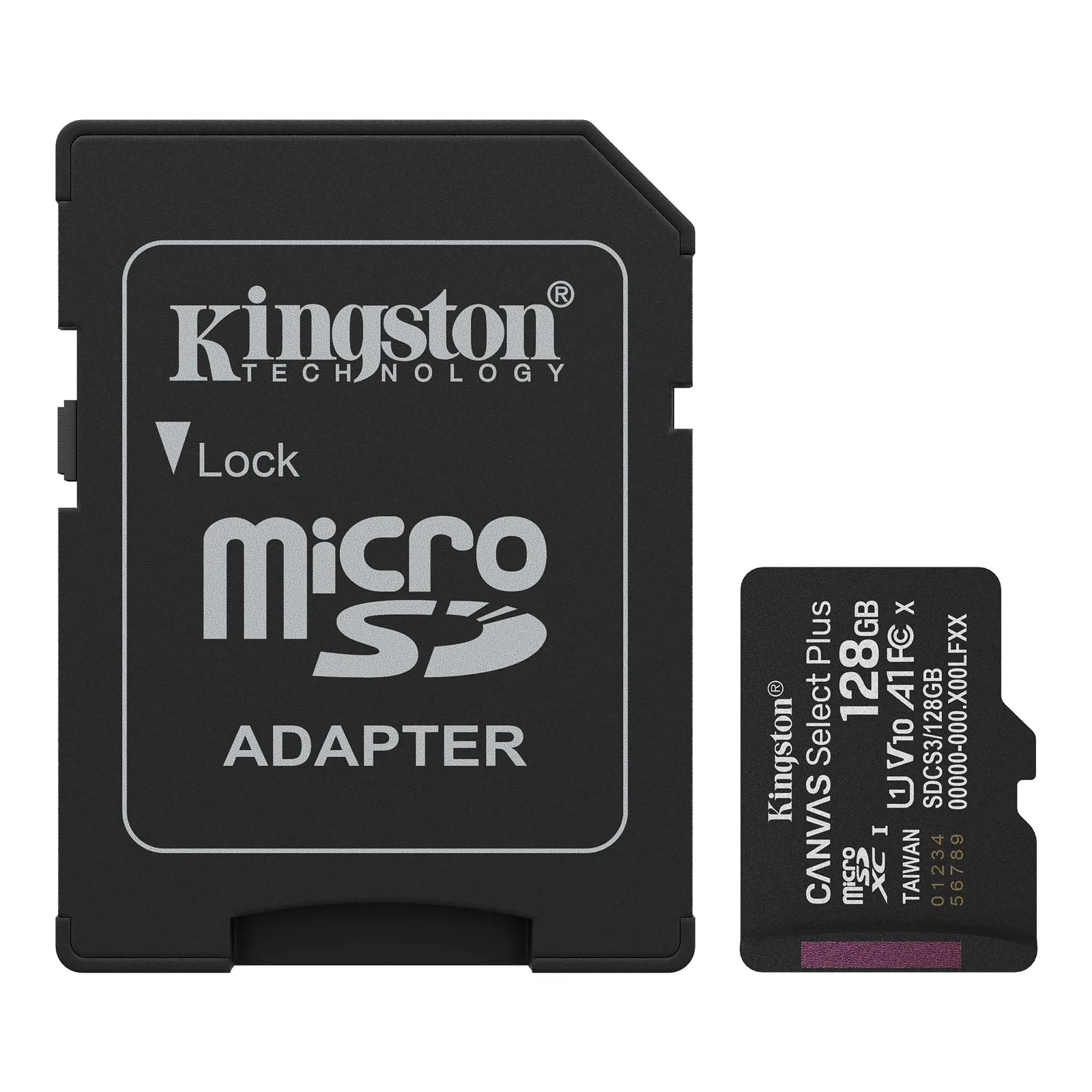 MicroSD KINGSTON 128GB c/Adap Gen3 150MB/s Canvas S Plus CL10