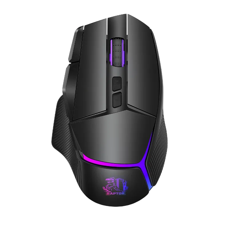 Mouse Gamer Raptor Storm Grip Wireless 9 botones 24000dpi