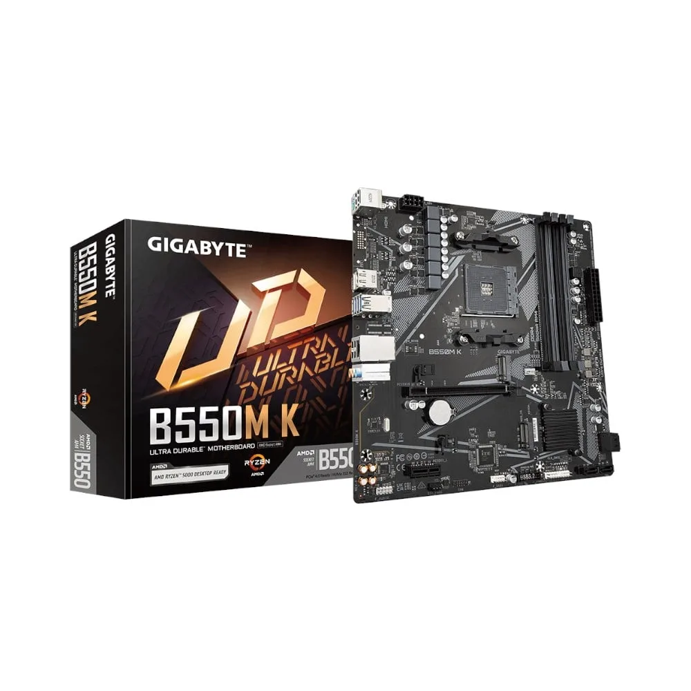 Mother Gigabyte B550M K DDR4 AM4 (Serie 3000/4000/5000)