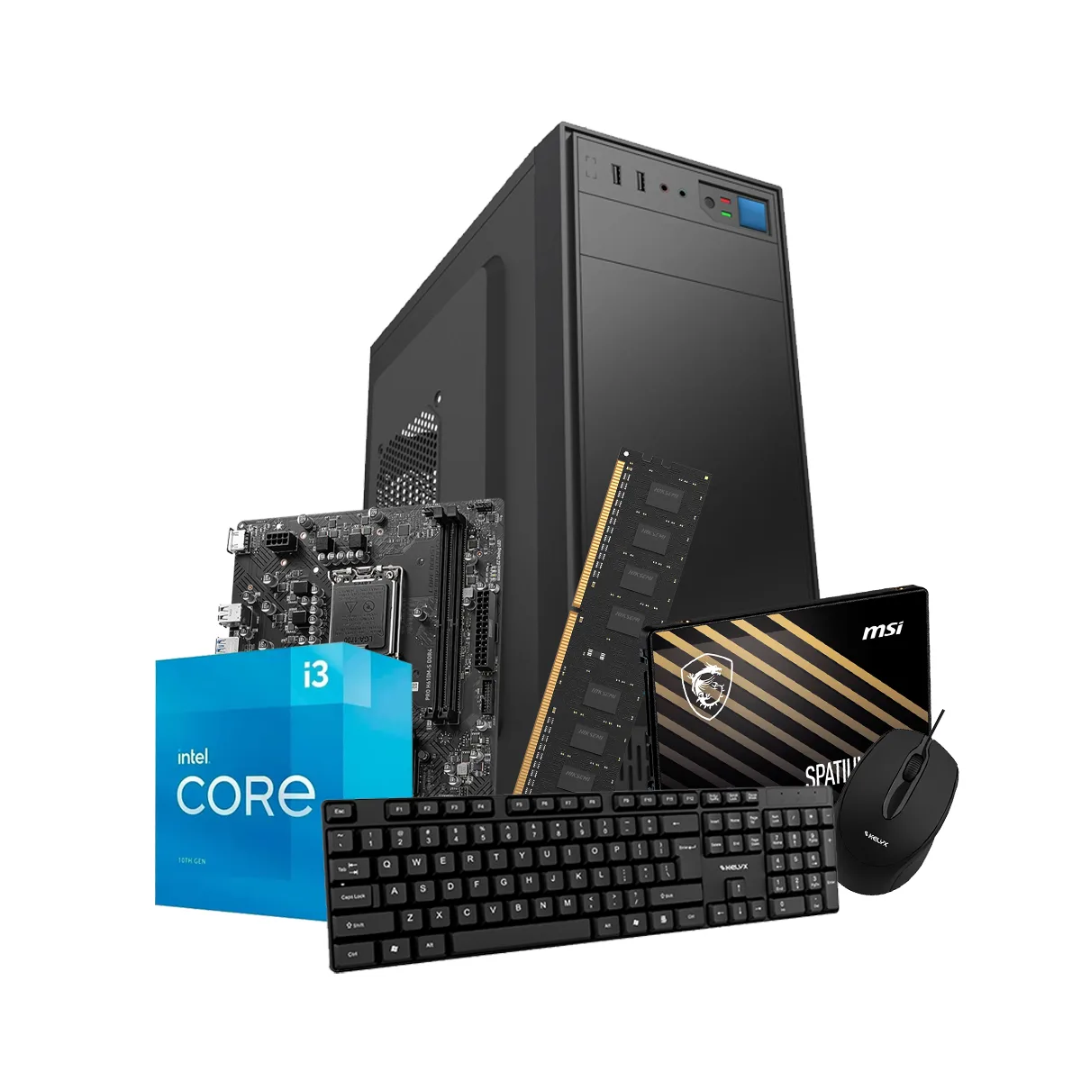 Sistemas Pc Kelyx Intel Core i3-12100 8G SSD 480Gb (MSI)