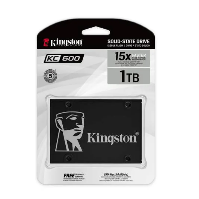 Disco SSD KINGSTON KC600 1024 GB SATA Interno 7 mm