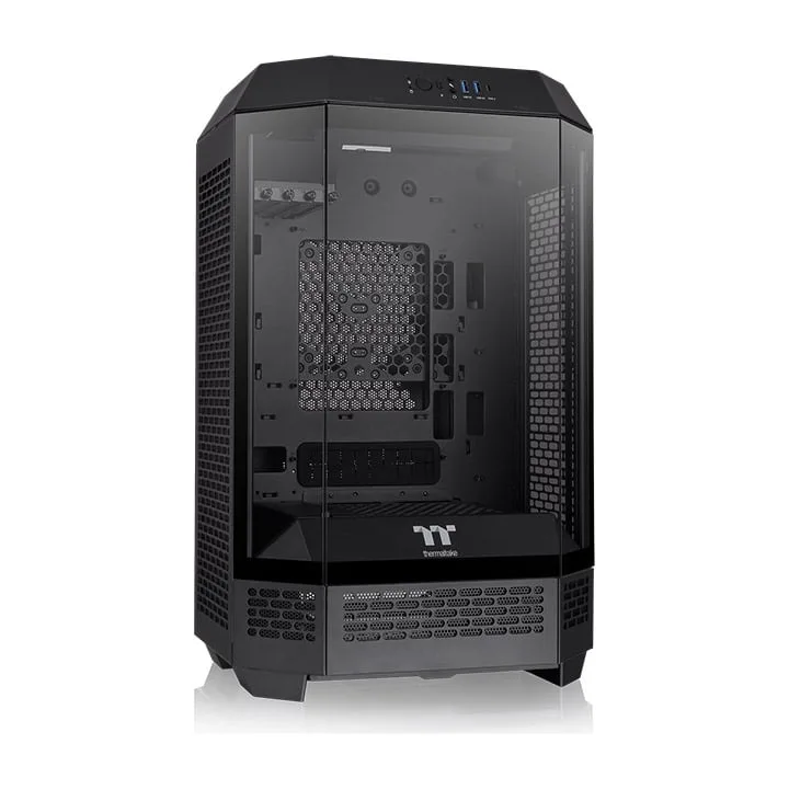 Thermaltake Gabinete TT The Tower 300 Mid-Tower TG x3 Fan x2 Black