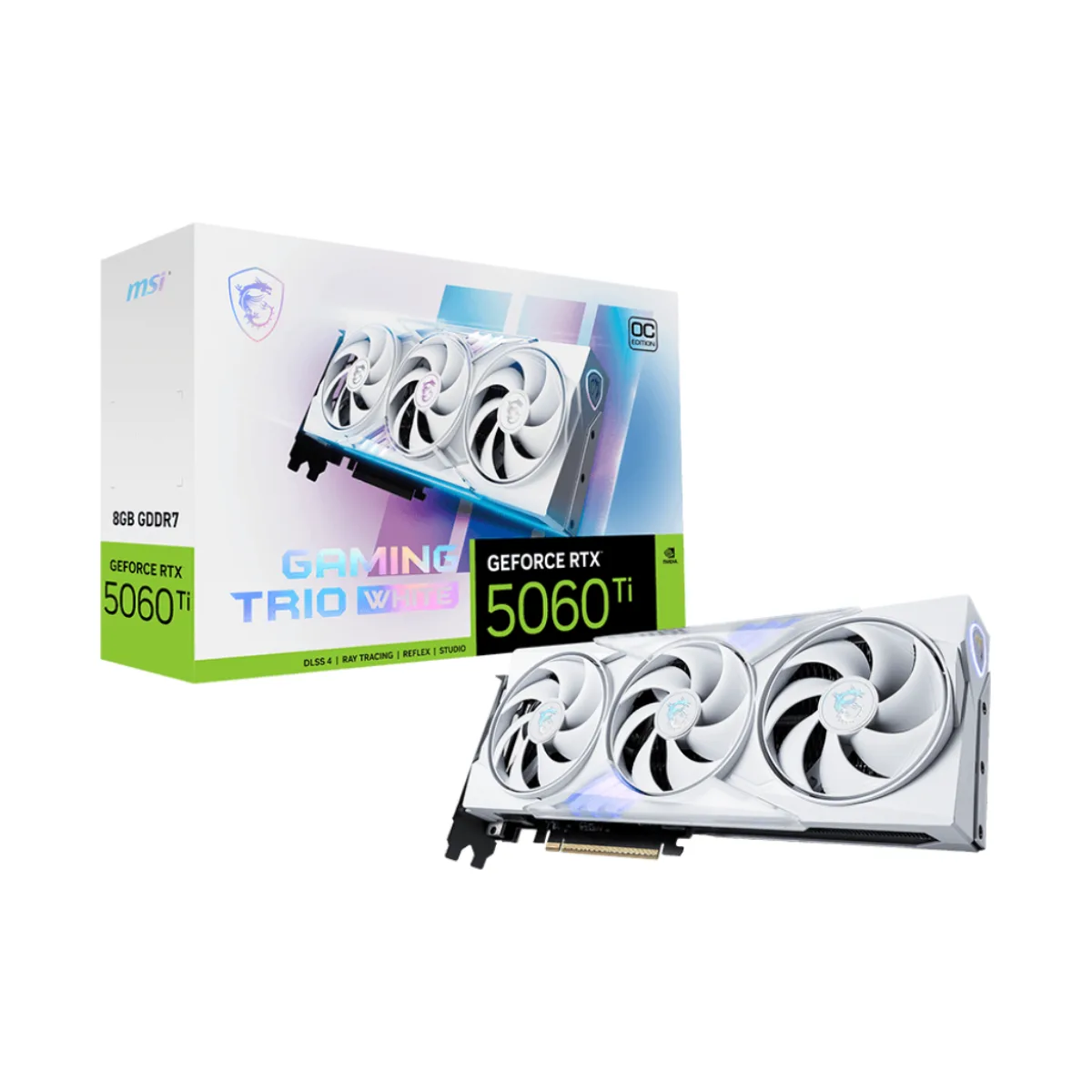 VGA MSI GeForce RTX 5060 Ti 8G gaming trio oc white