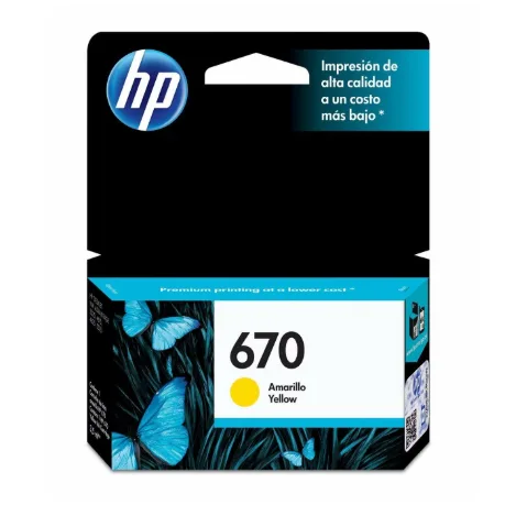 HP 670 yellow ink cartridge CZ116AL