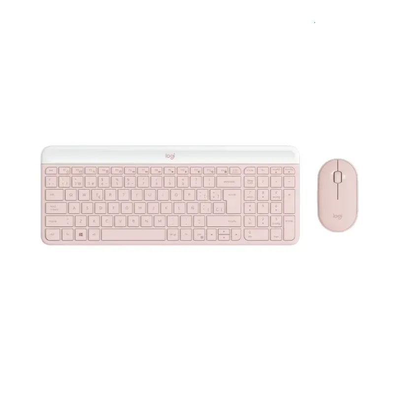 Teclado+Mouse Logitech Wireless MK470 Slim Rose 920-011312