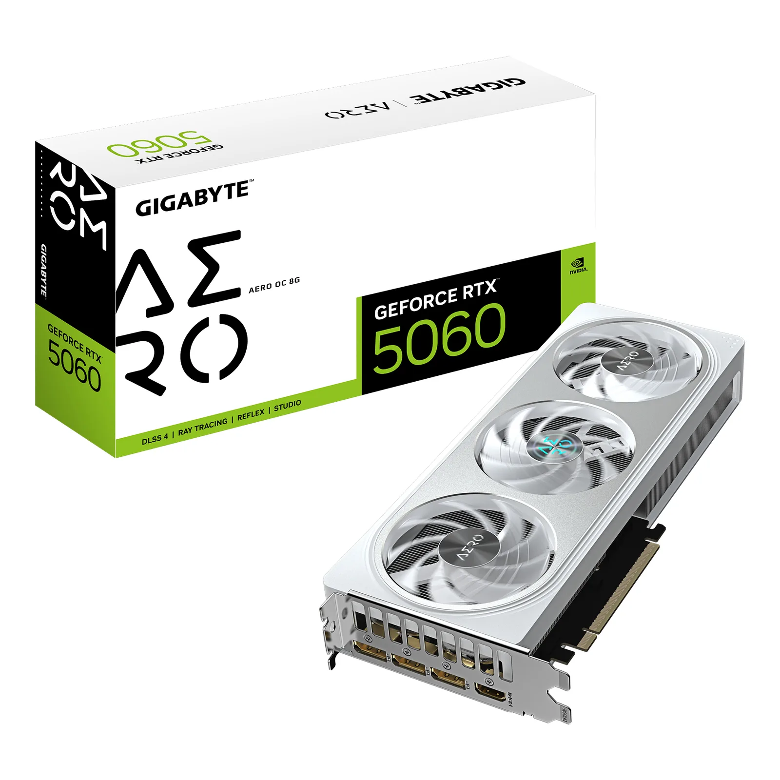 VGA Gigabyte GeForce RTX 5060 AERO OC 8G White
