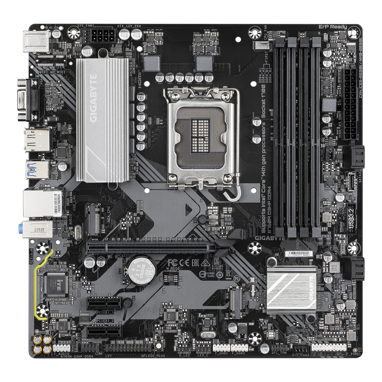 Mother Gigabyte B760M D3HP DDR4 1700 (12va/13va/14va Gen)
