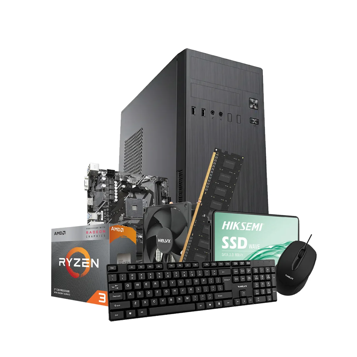 Sistemas Pc Kelyx AMD Ryzen 3-3200G 8G SSD 480Gb (GIGA)