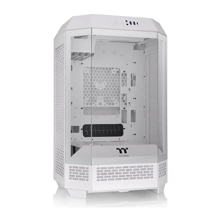 Thermaltake Gabinete TT The Tower 300 Mid-Tower TG x3 Fan x2 Snow