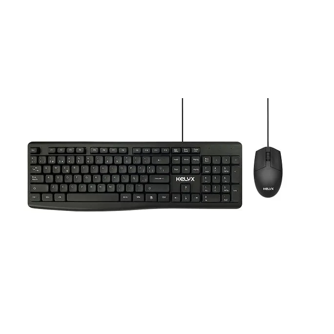 Teclado+Mouse Kelyx USB Cableado Negro