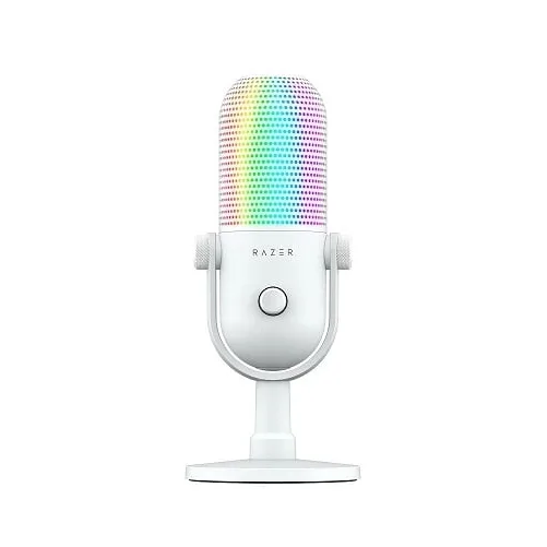 Microfono Razer Seiren V3 Chroma RGB USB White Edition