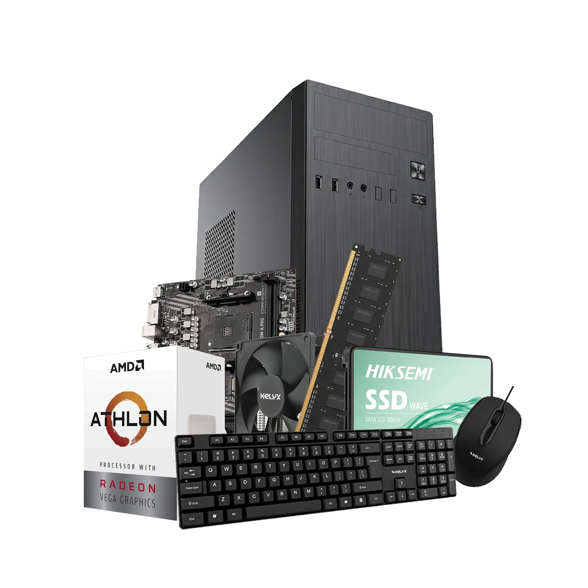 Sistemas Pc Kelyx AMD Athlon 3000G 8G SSD 240Gb (MSI)