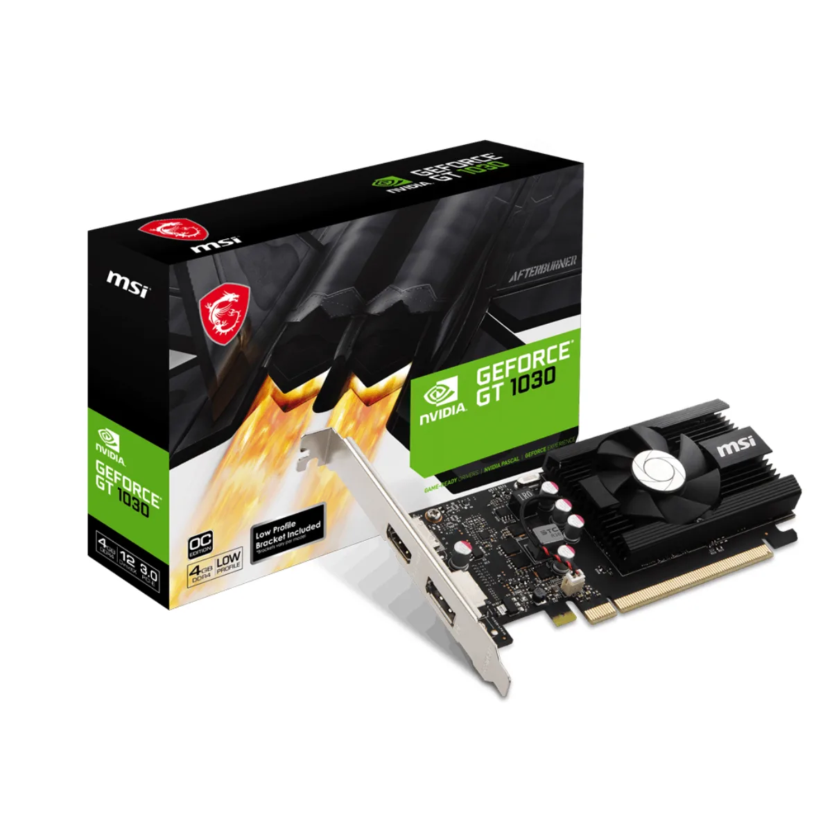 VGA MSI GeForce GT 1030 4G LP DDR4 OC