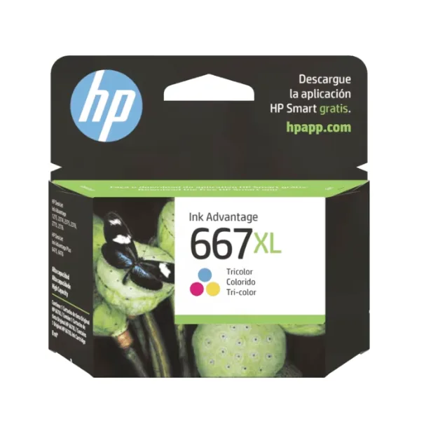 3YM80AL HP 667XL Tri-color Ink Cartridge