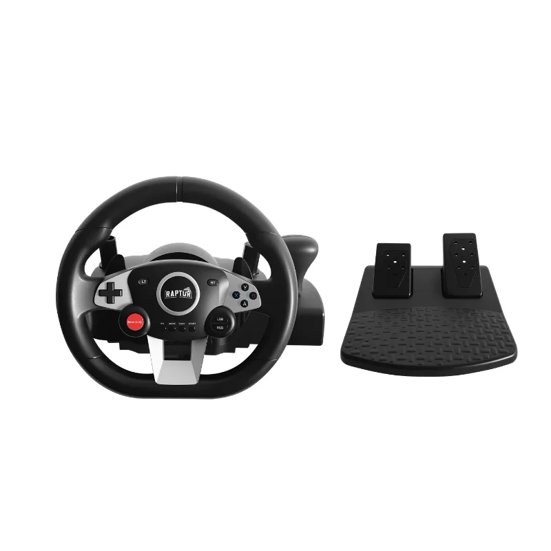 Volante Gamer Wheelforce Raptor Vibracion Type-C PC/PS4/PS3/XBOX