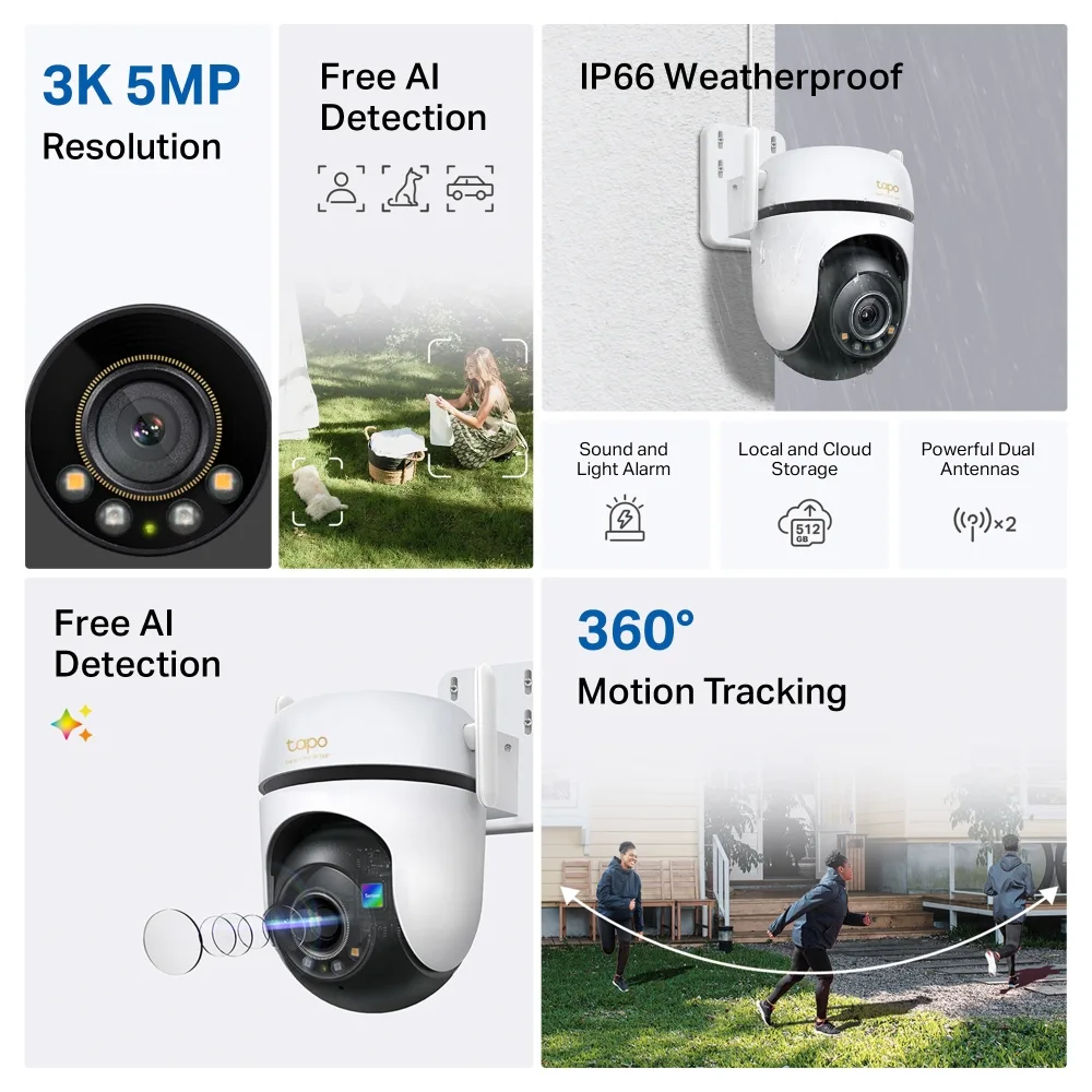 TP-Link TAPO C530WS Camara IP 3K Remoto Night Color IA