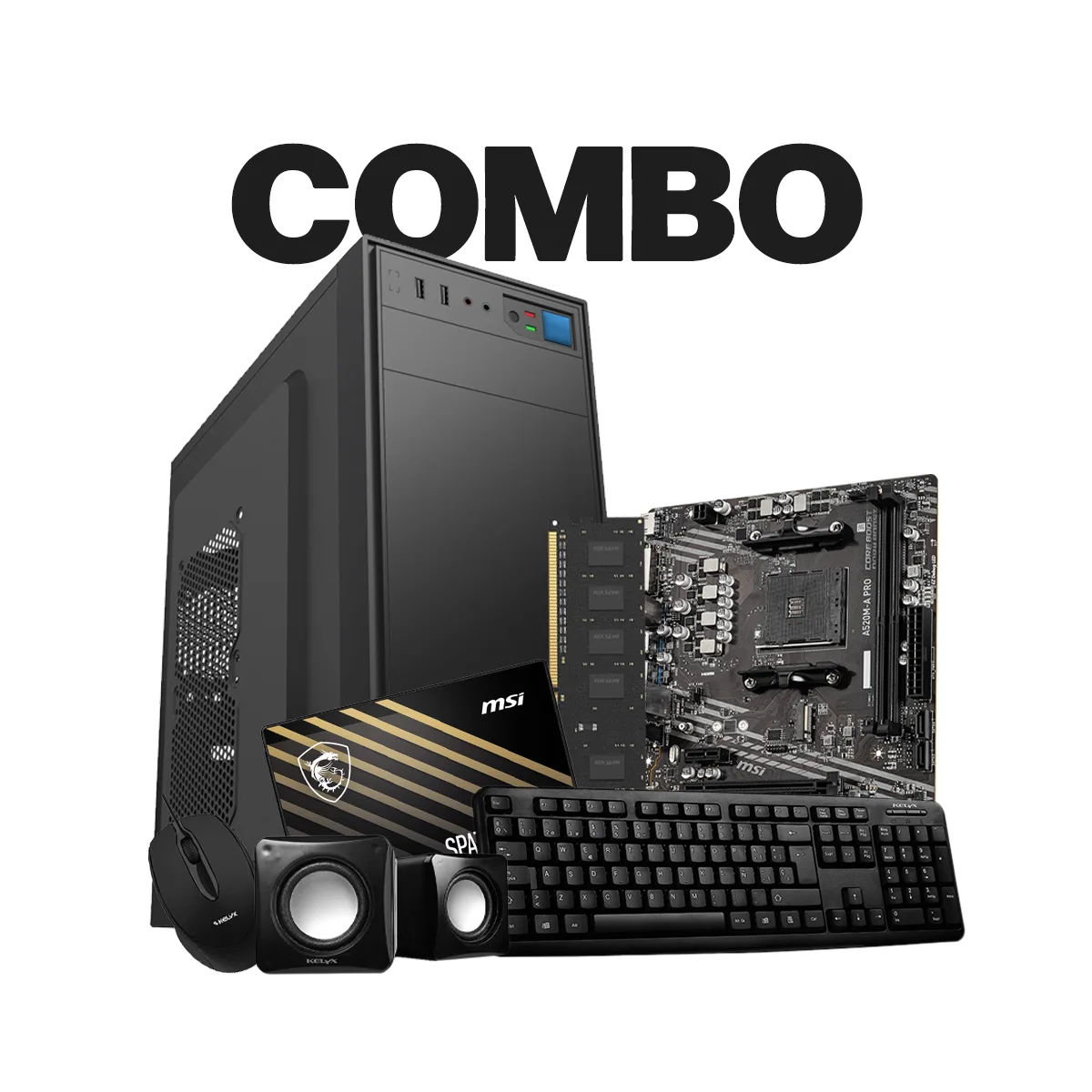 Sistemas Pc Kelyx Kit 728-20 / MB MSI A520 / Mem Hiksemi 8G 3200 Hiker