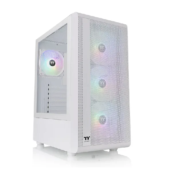 Thermaltake Gabinete TT S200 Mid-Tower TG Fan ARGB x4 Snow